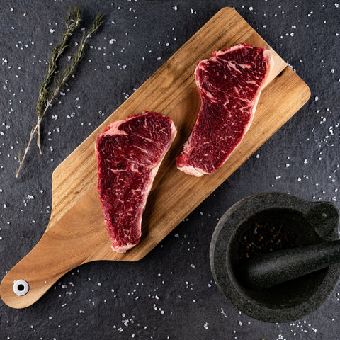 Saftiges, frisch zubereitetes Rumpsteak von österreichischen Weiderindern